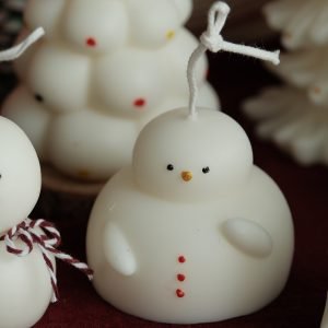 Snowmen Candle
